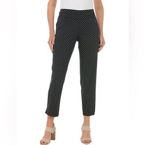 Roz & Ali Black Polka Dot Pants Plus 18W